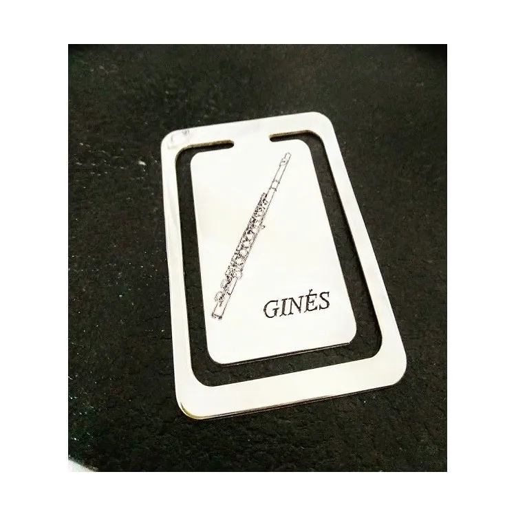 Marcapáginas para grabar plata de ley