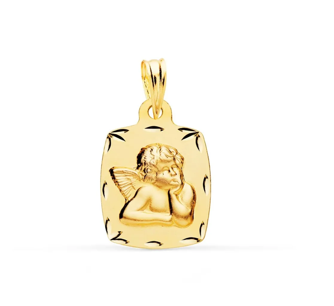 Medalla Bebé Oro Ángel De La Guarda