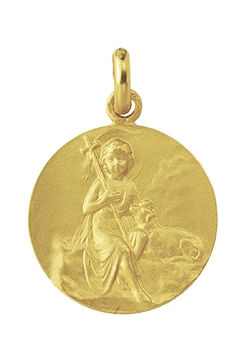 MEDALLA SAN JUAN BAUTISTA DE ORO DE LEY Y 20 MILíMETROS 268_M112220