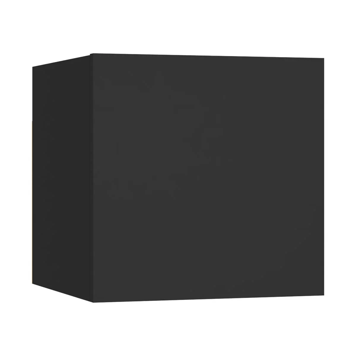 Mesita de noche madera de ingeniería negra 30,5x30x30 cm