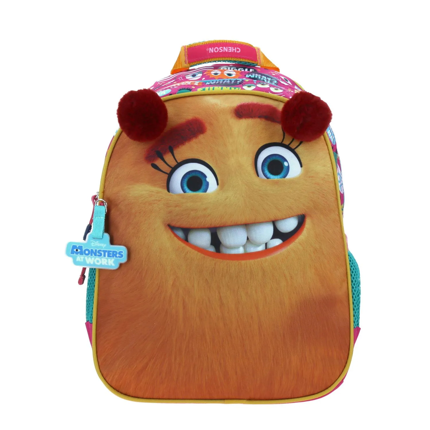 Mochila Chica Rosa Chenson Monster at Work Kinder Gismo para nia