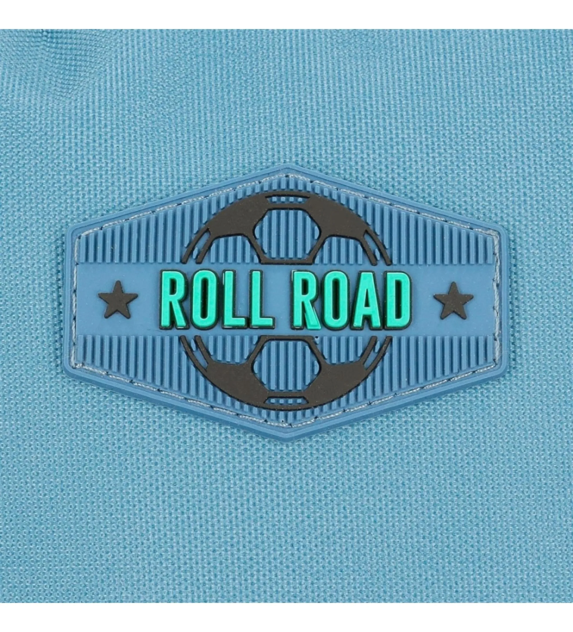 Mochila escolar Roll Road  Soccer dos compartimentos con carro negro