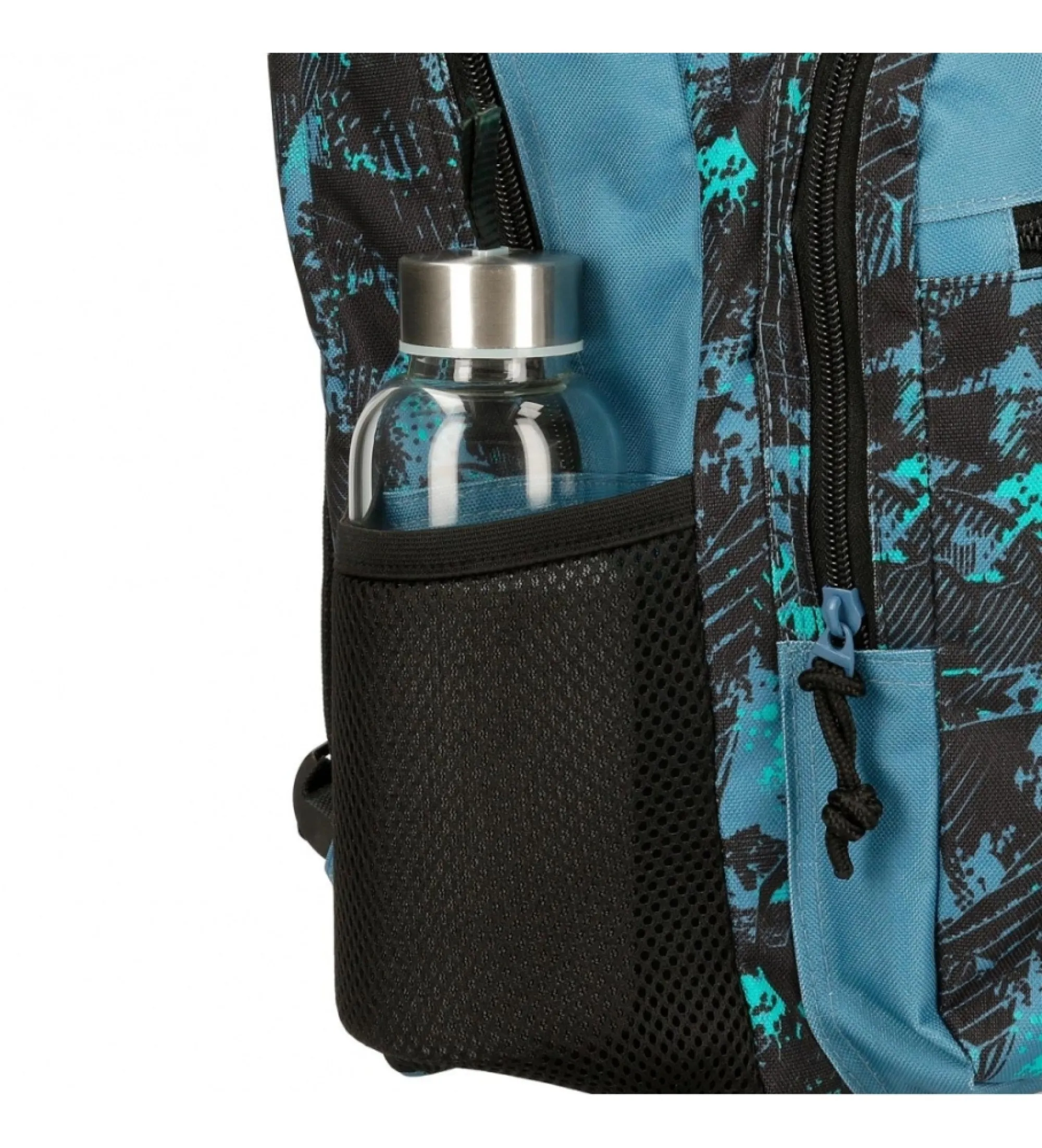Mochila escolar Roll Road  Soccer dos compartimentos con carro negro