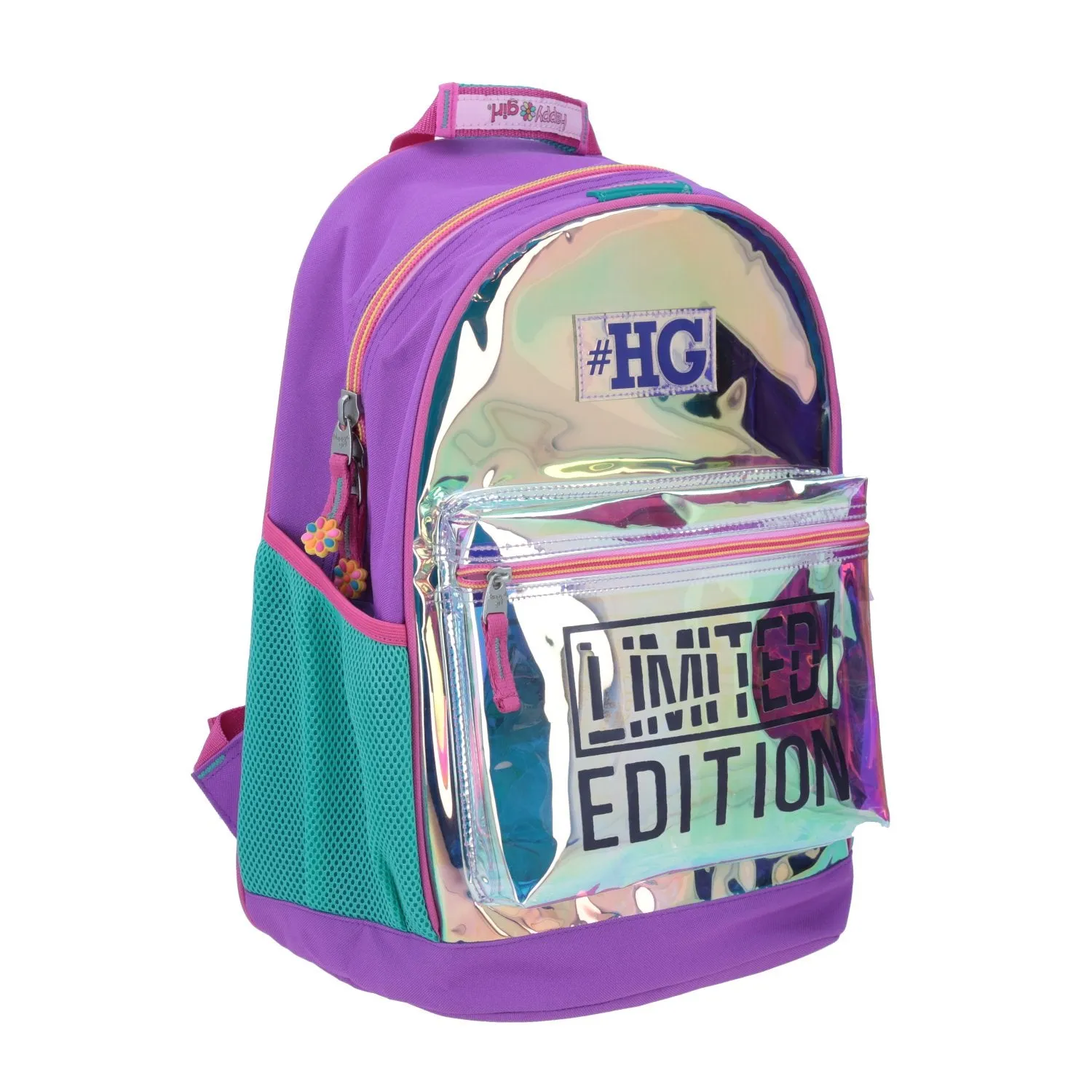 Mochila Grande Alien Happy Girl Iridiscente