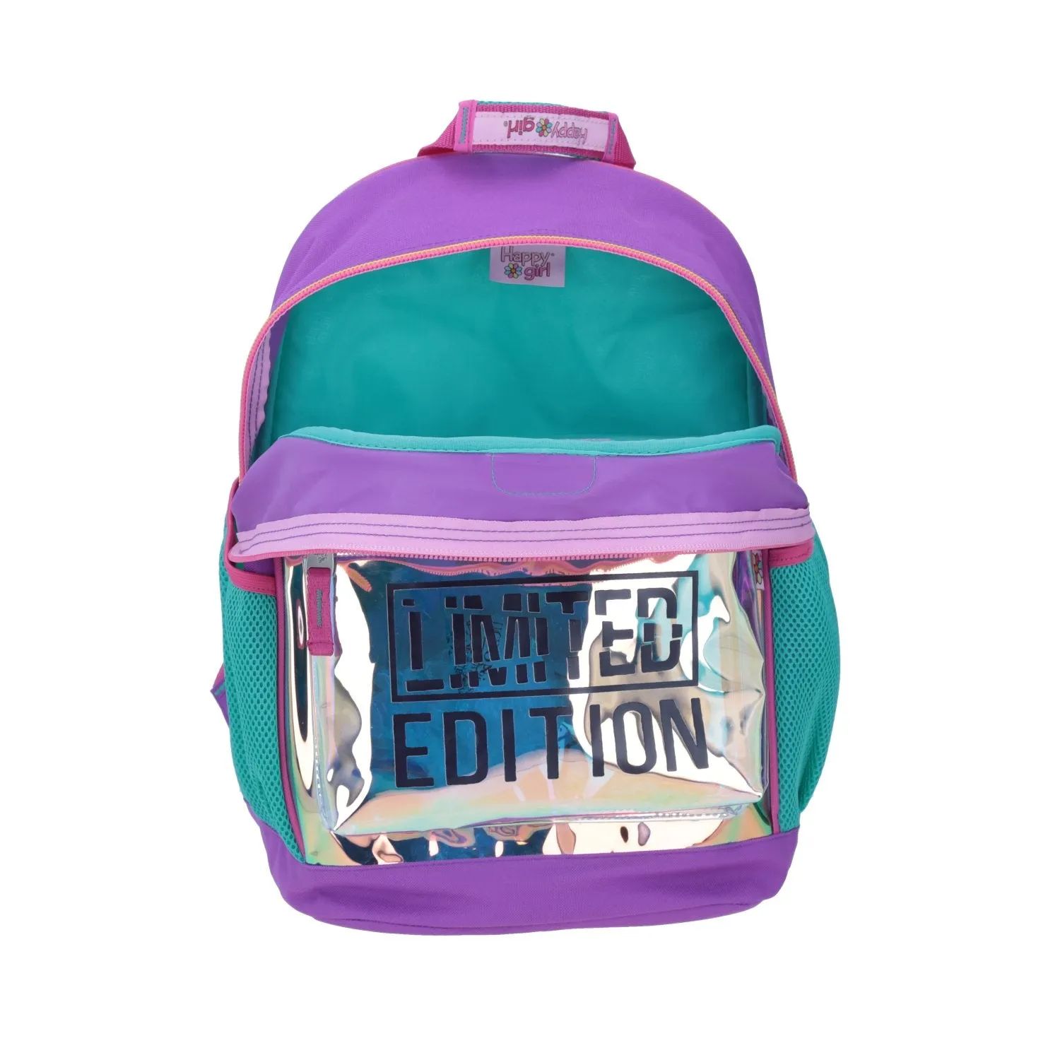 Mochila Grande Alien Happy Girl Iridiscente