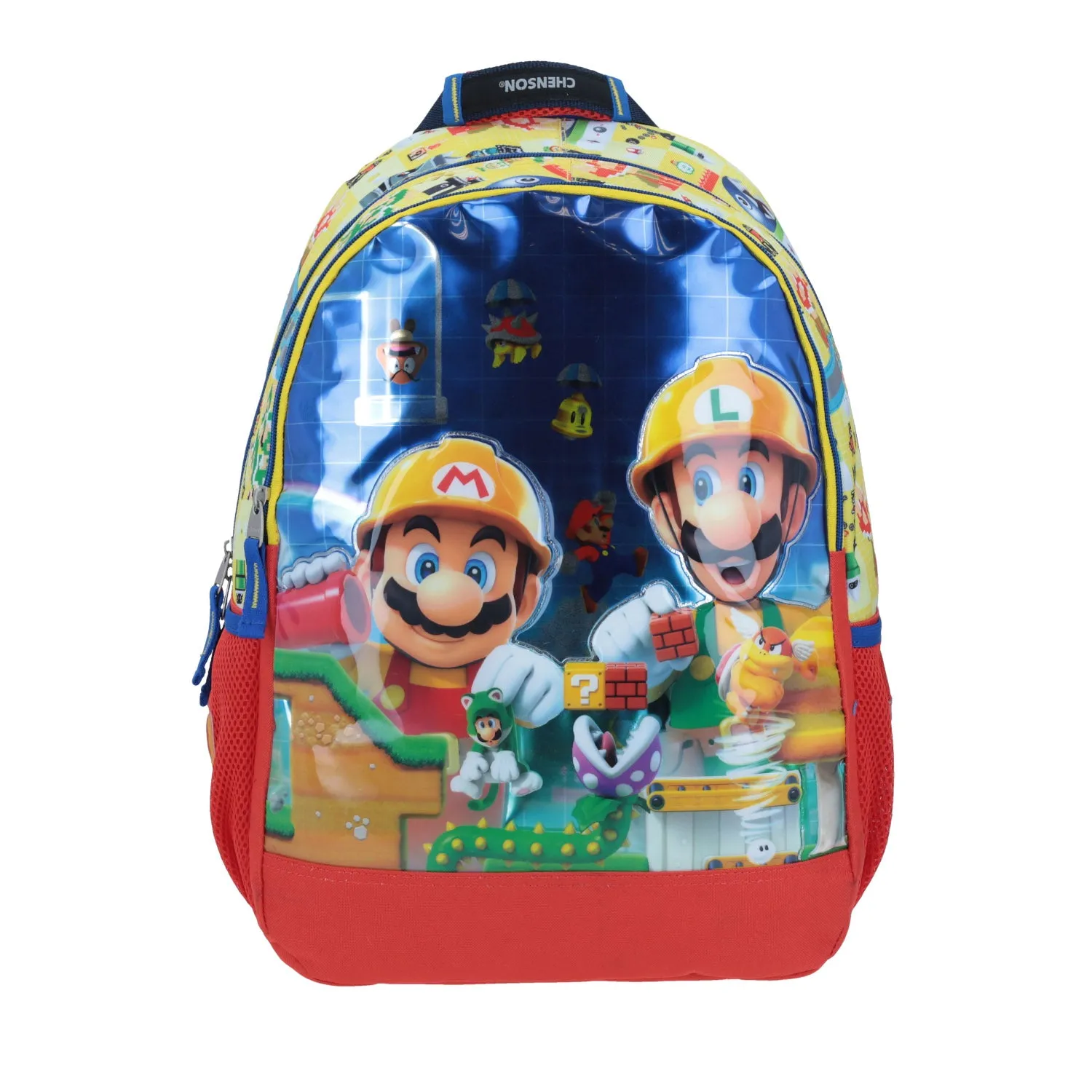 Mochila Grande Chenson Mario & Luigi Maker Amarilla Kirat