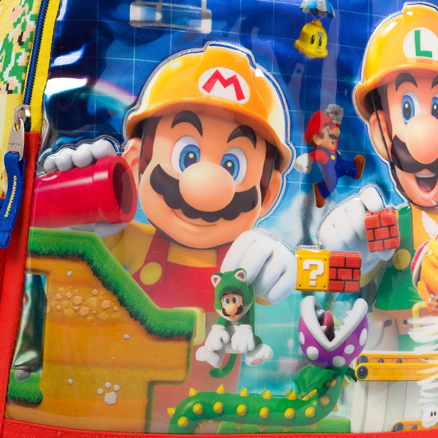 Mochila Grande Chenson Mario & Luigi Maker Amarilla Kirat