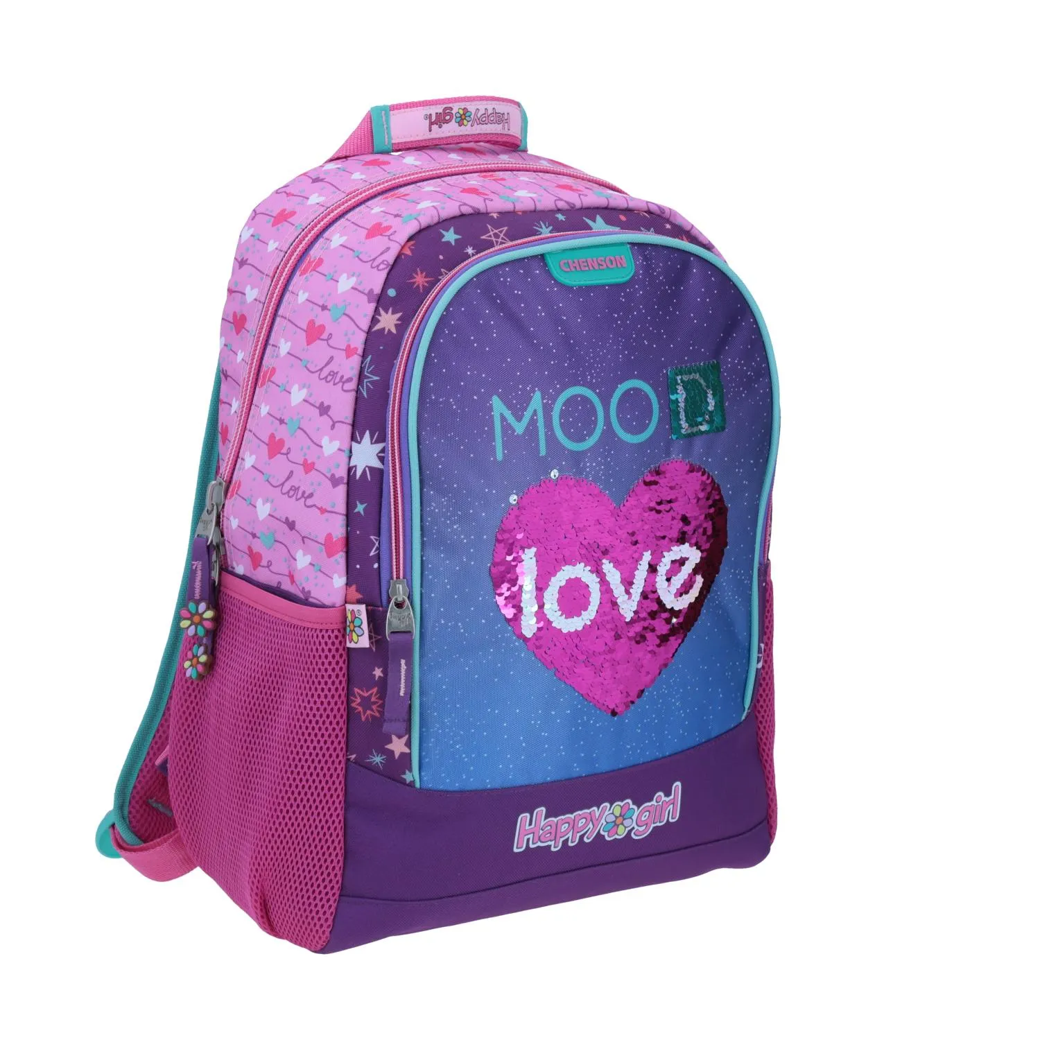 Mochila grande Rosa HAPPY GIRL