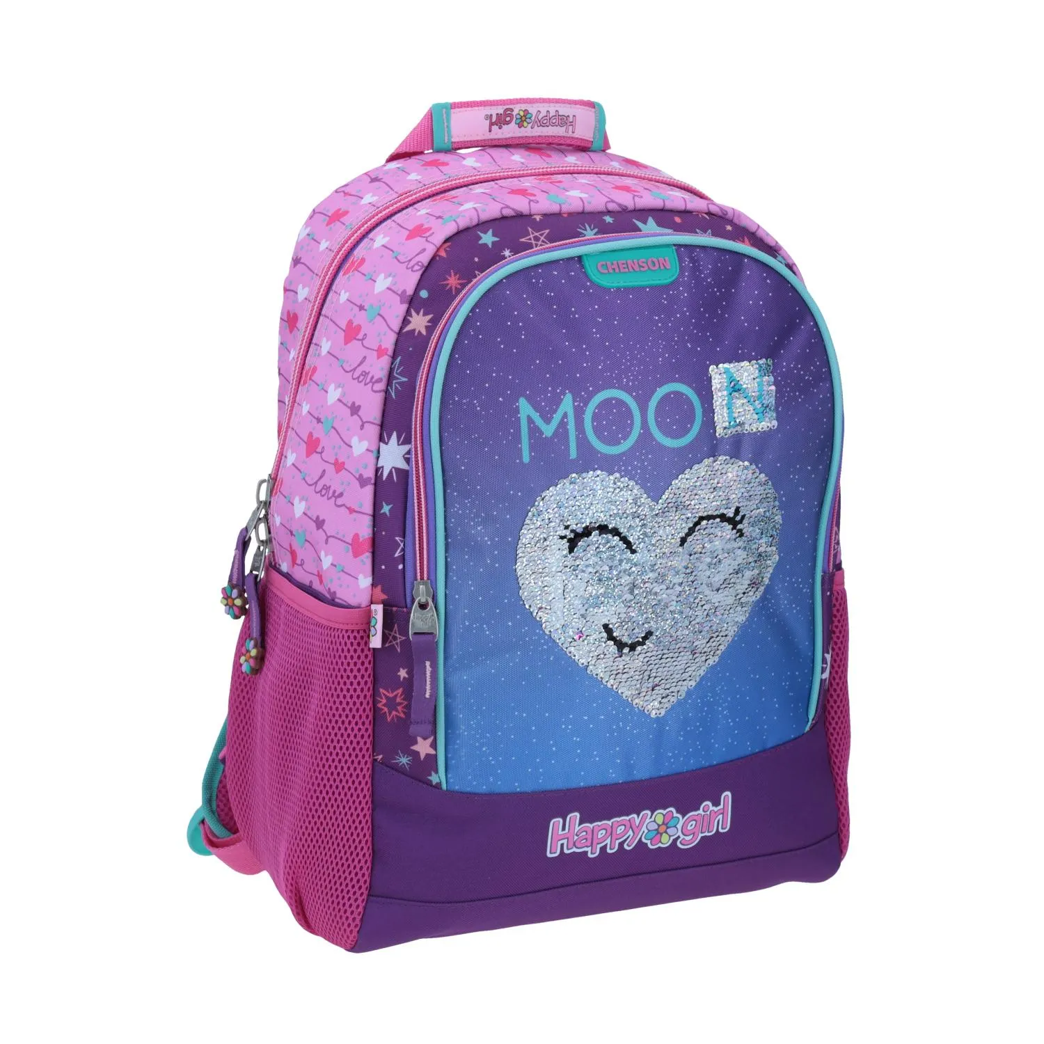 Mochila grande Rosa HAPPY GIRL