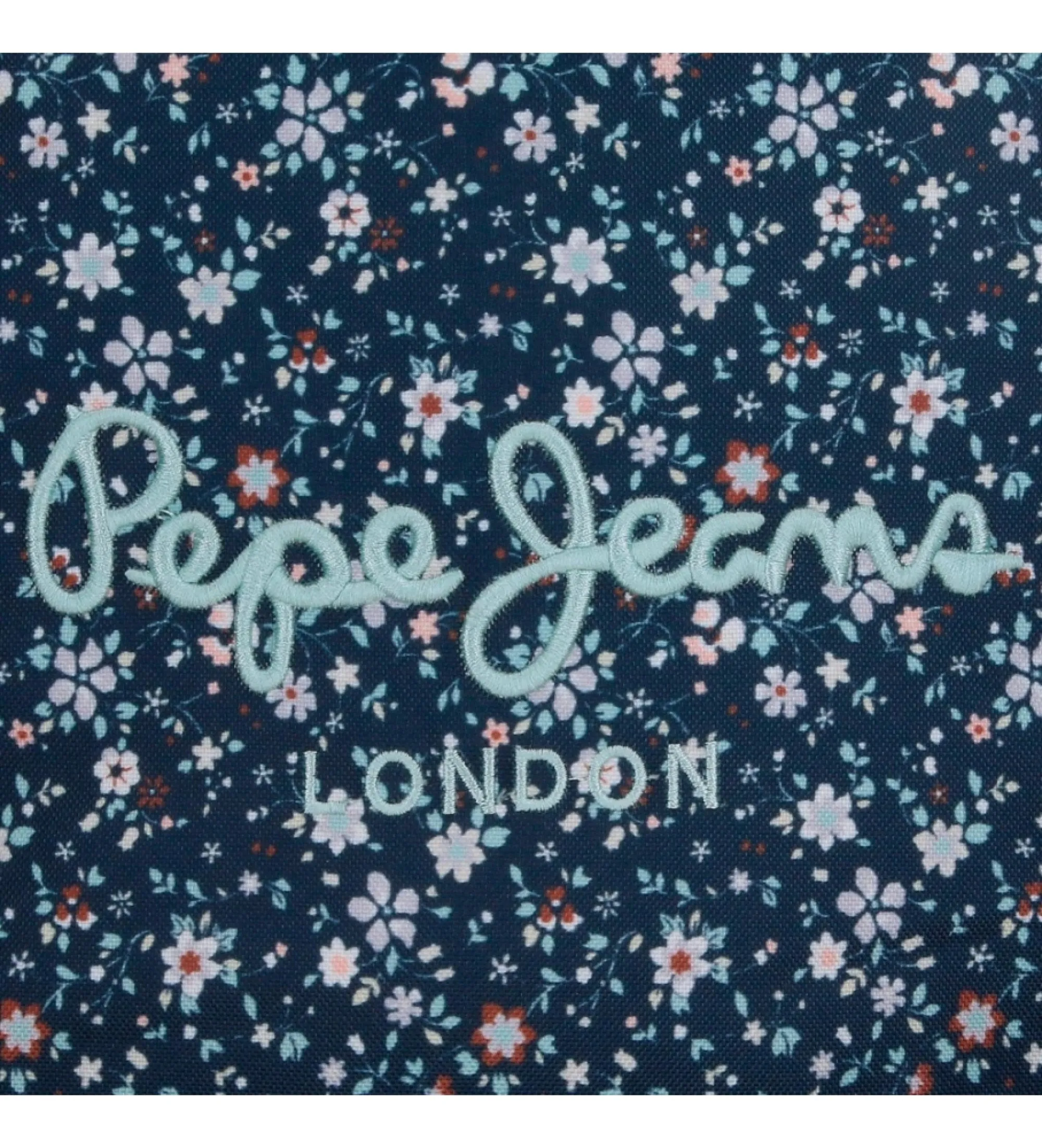 Mochila Pepe Jeans Alenka dos compartimentos 45 cm marino