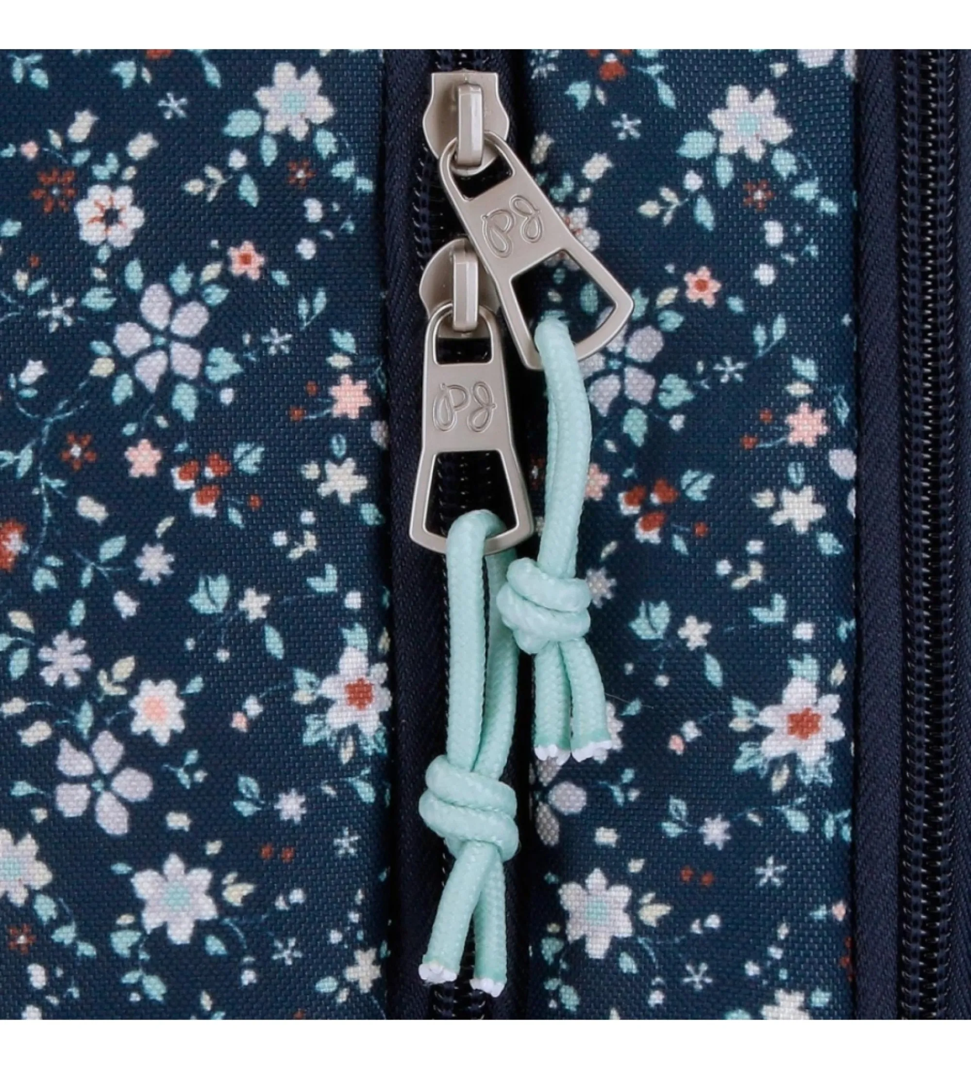 Mochila Pepe Jeans Alenka dos compartimentos 45 cm marino