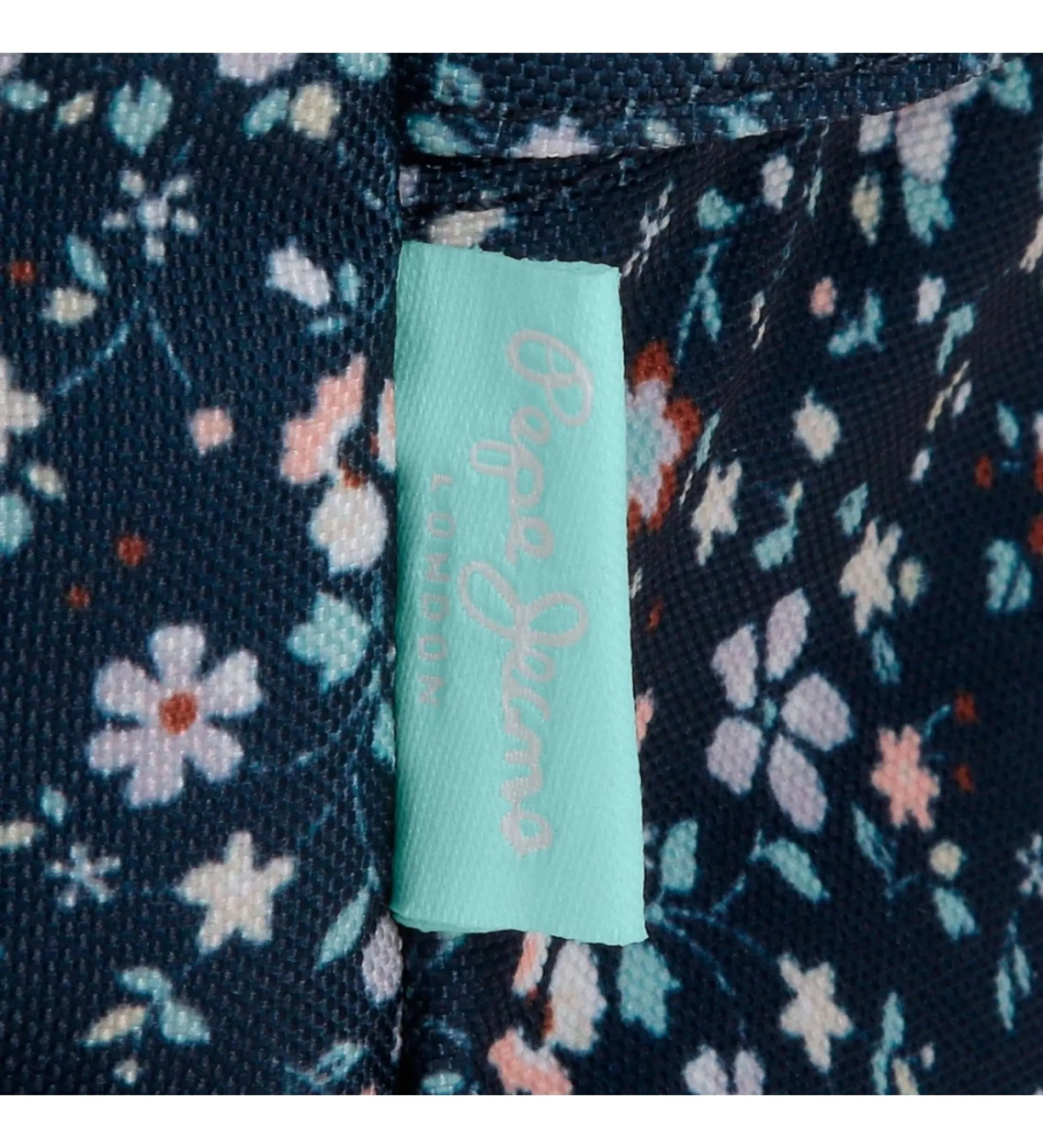 Mochila Pepe Jeans Alenka dos compartimentos 45 cm marino