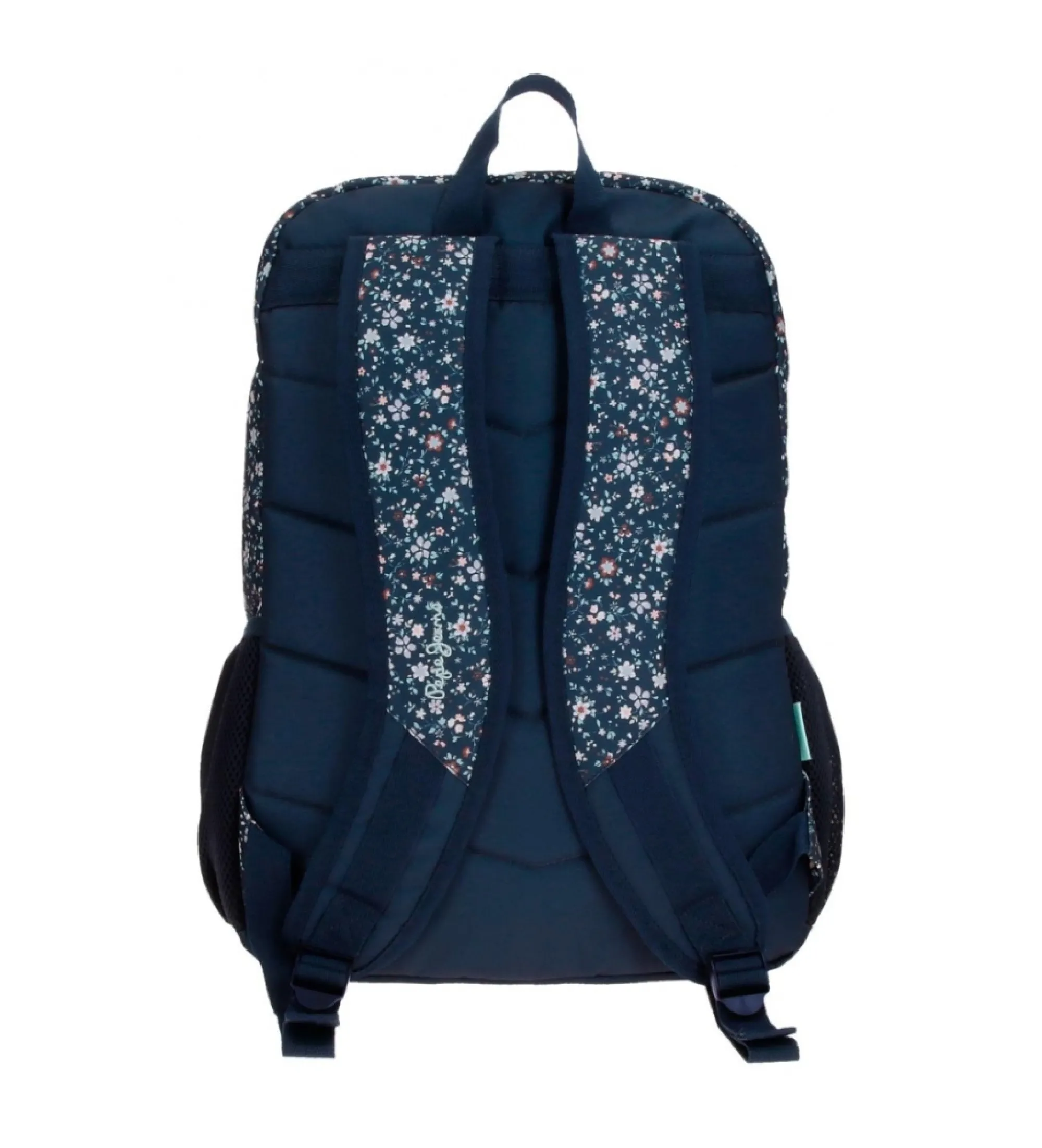 Mochila Pepe Jeans Alenka dos compartimentos 45 cm marino
