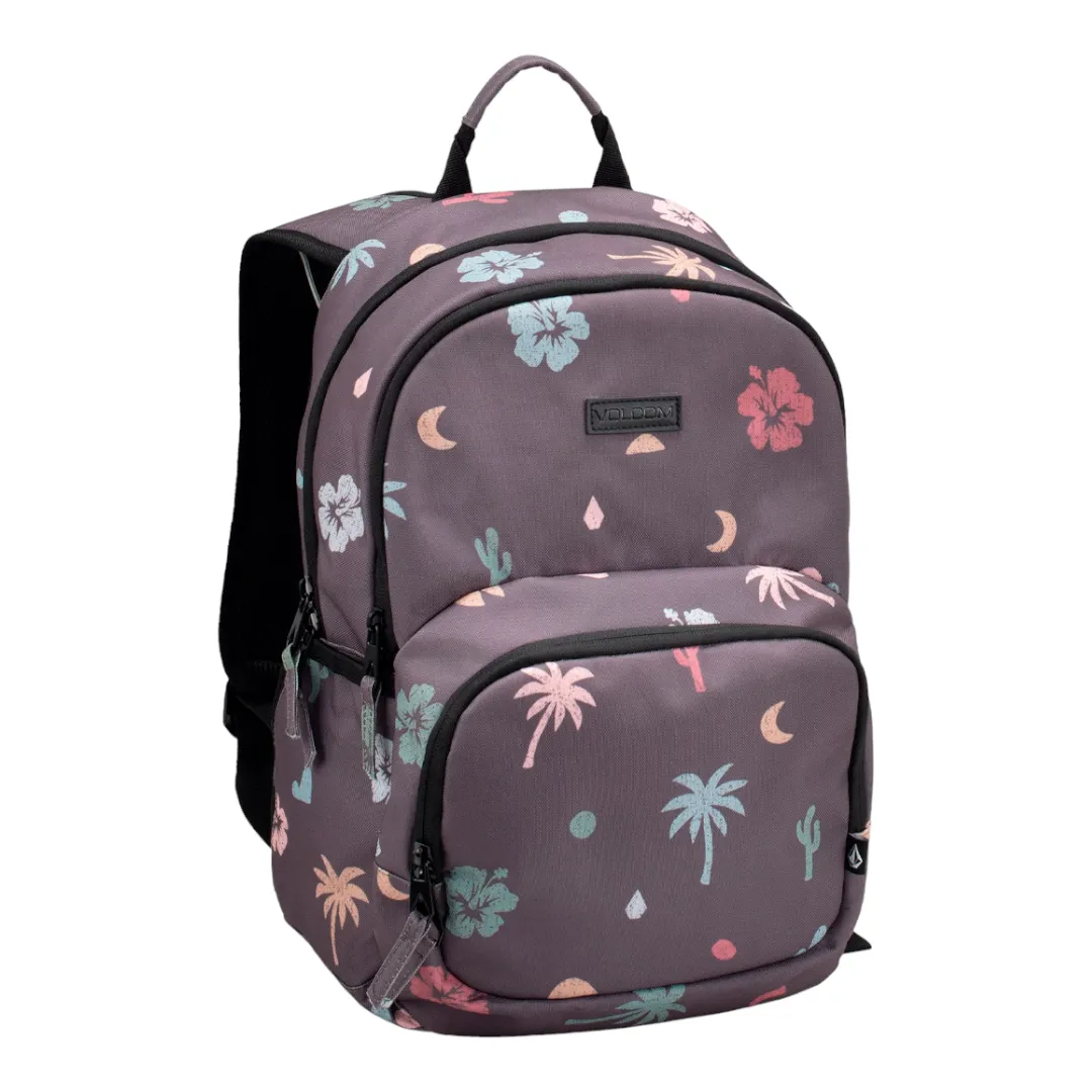 Mochila Volcom Bp Little Class 15.5L Gris Oscuro Print