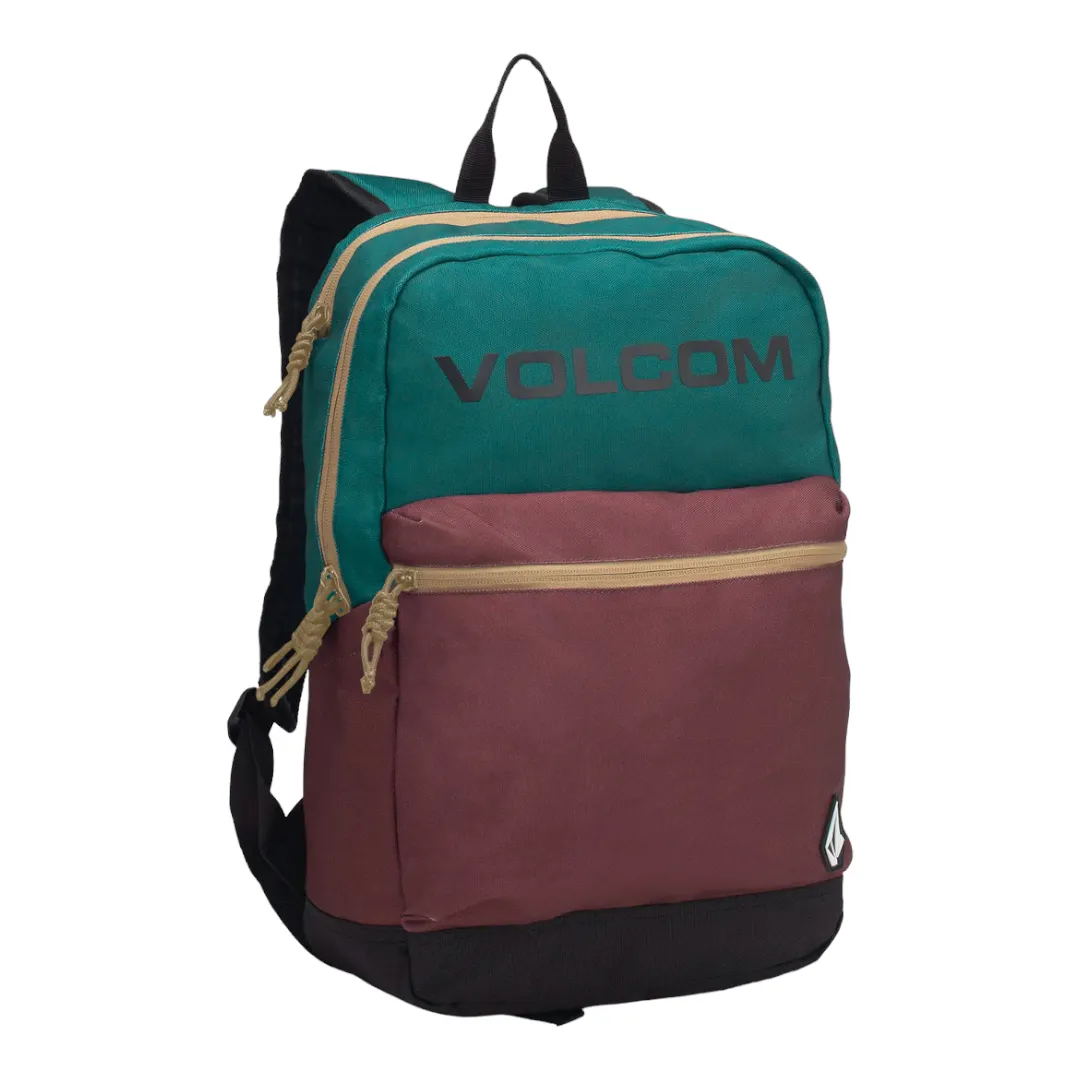 Mochila Volcom Bp Schol 26 L Bordo Verde Negro