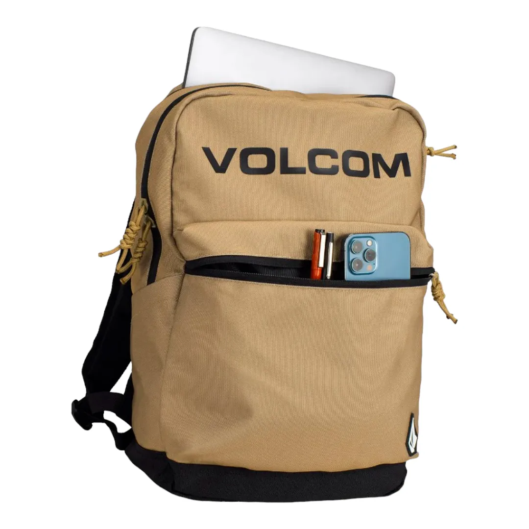 Mochila Volcom Bp Schol 26 L Camel Negro