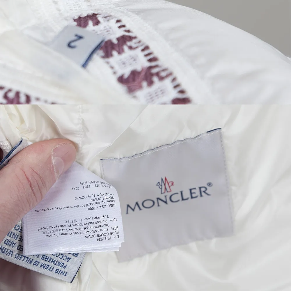 Moncler Stellaire Chaqueta Blanca T S