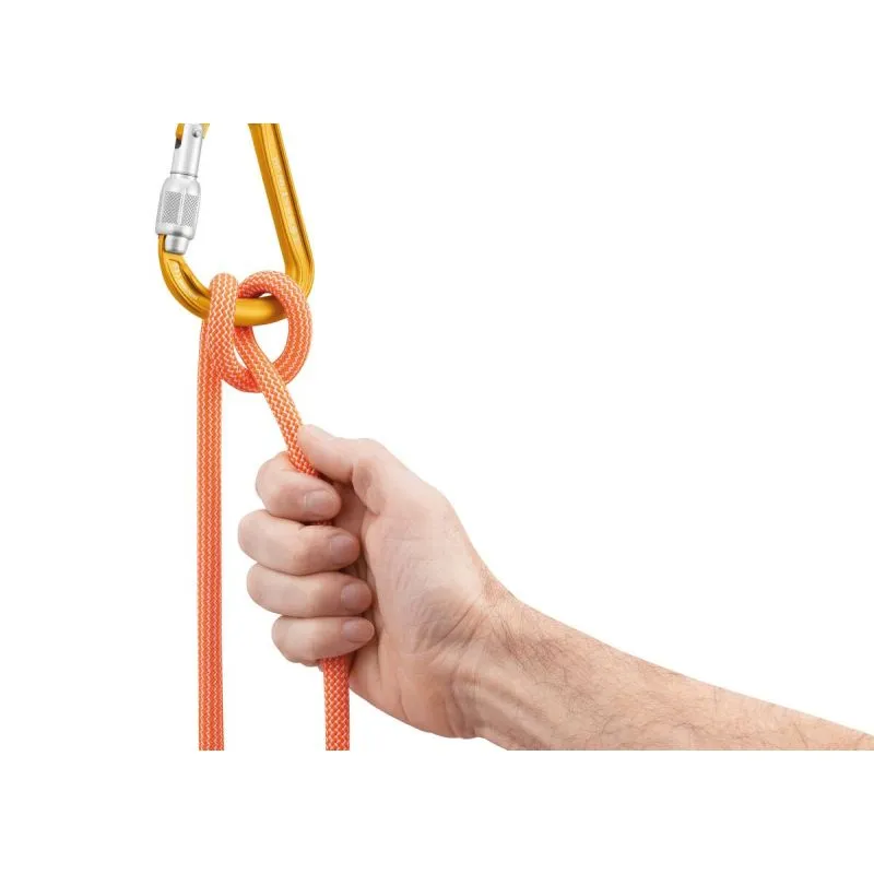 Mosquetón PETZL Cierre de rosca (Gris)