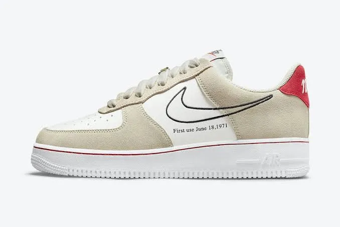 N370O Nike Air Force 1 Low First Use Light Sail Red