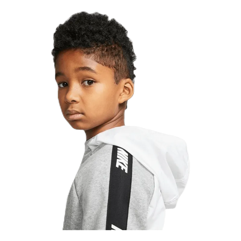 Nike Hybrid 1/2 Zip Fleece Junior White/Black