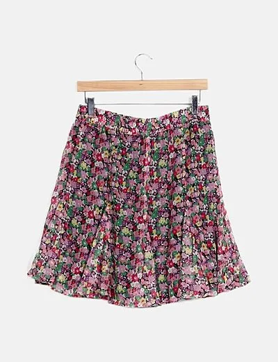 ONLY Falda multicolor estampado floral