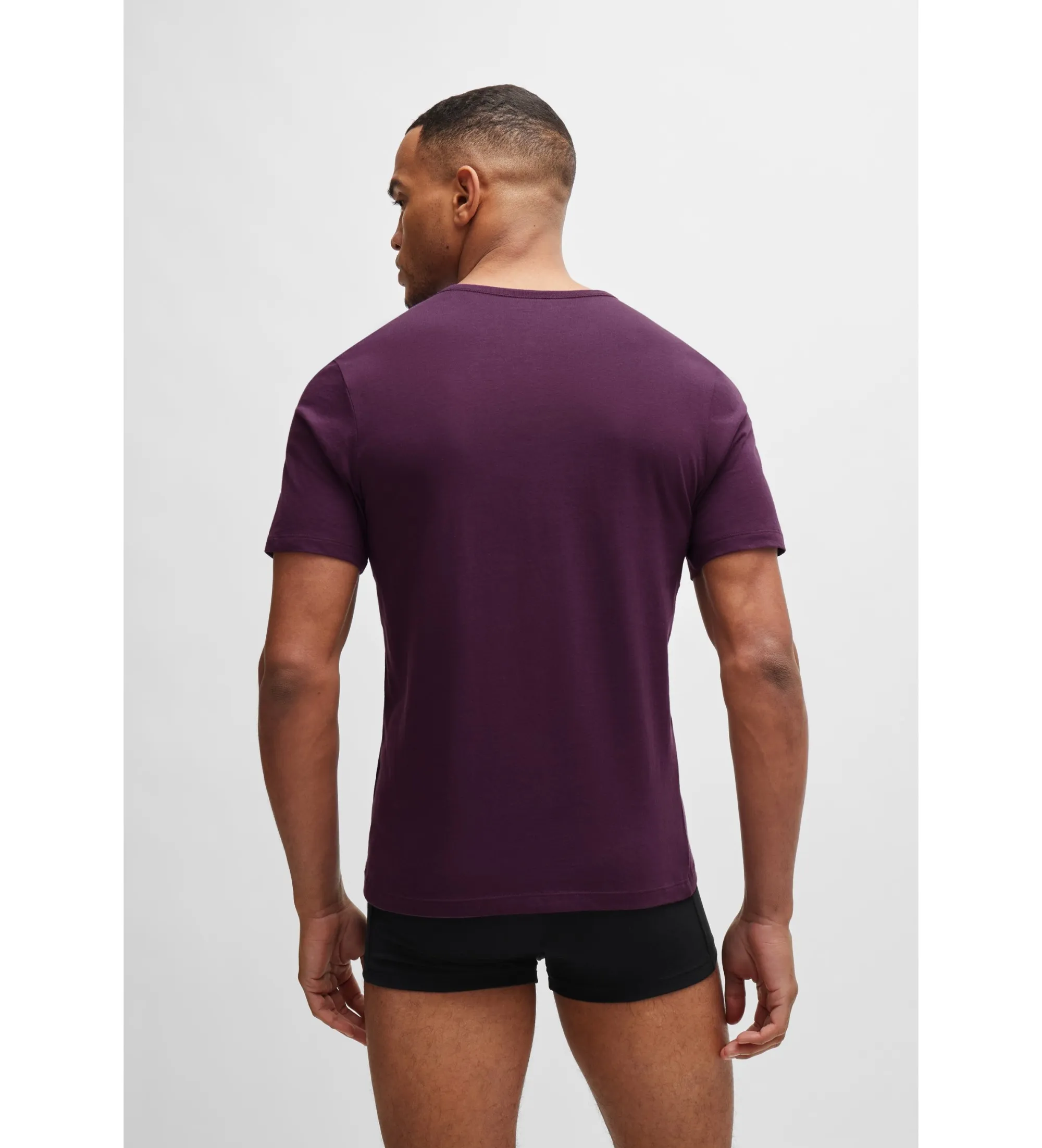 Pack 3 Camisetas interiores Classic lila, gris, verde