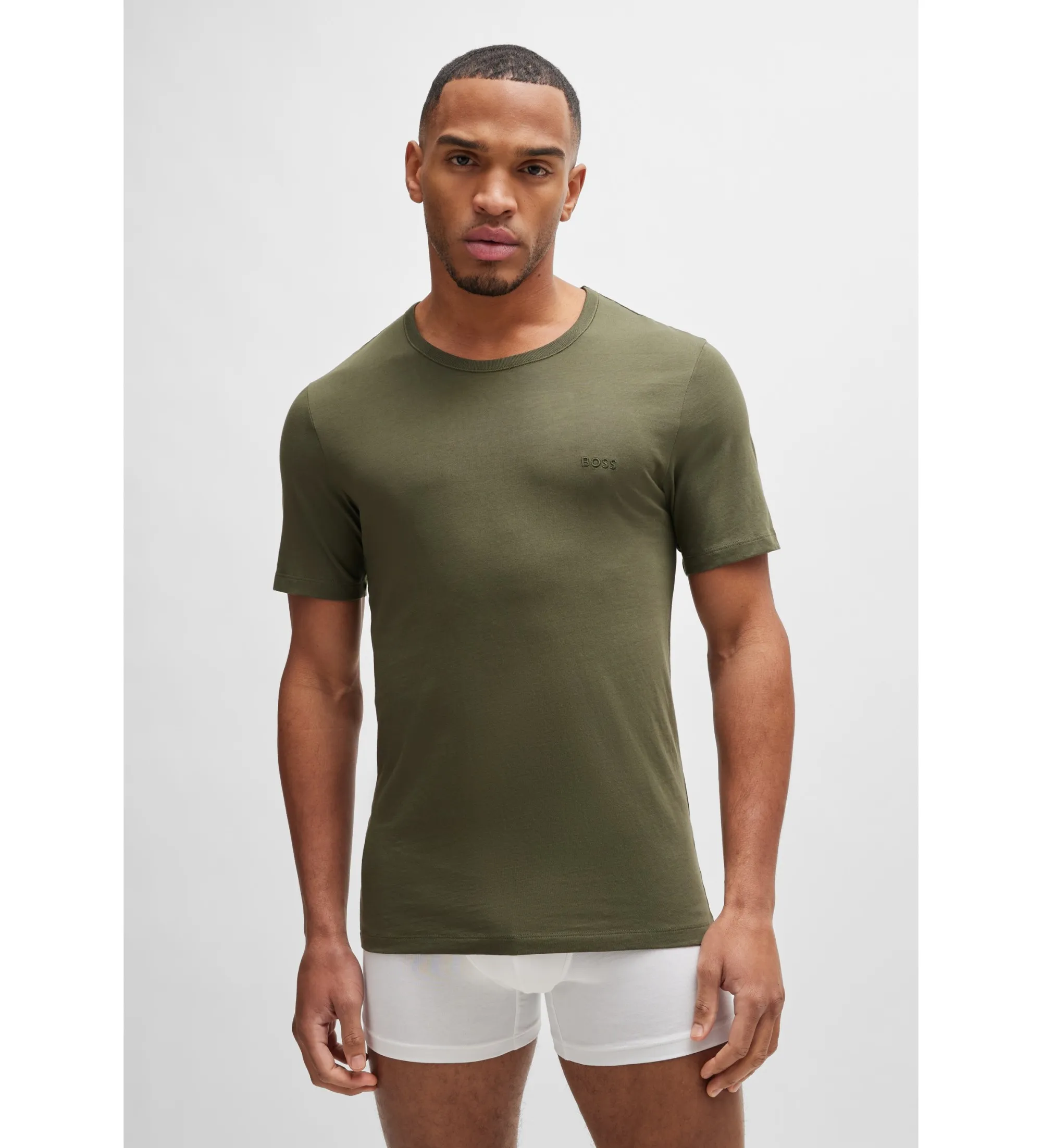 Pack 3 Camisetas interiores Classic marino, blanco, verde