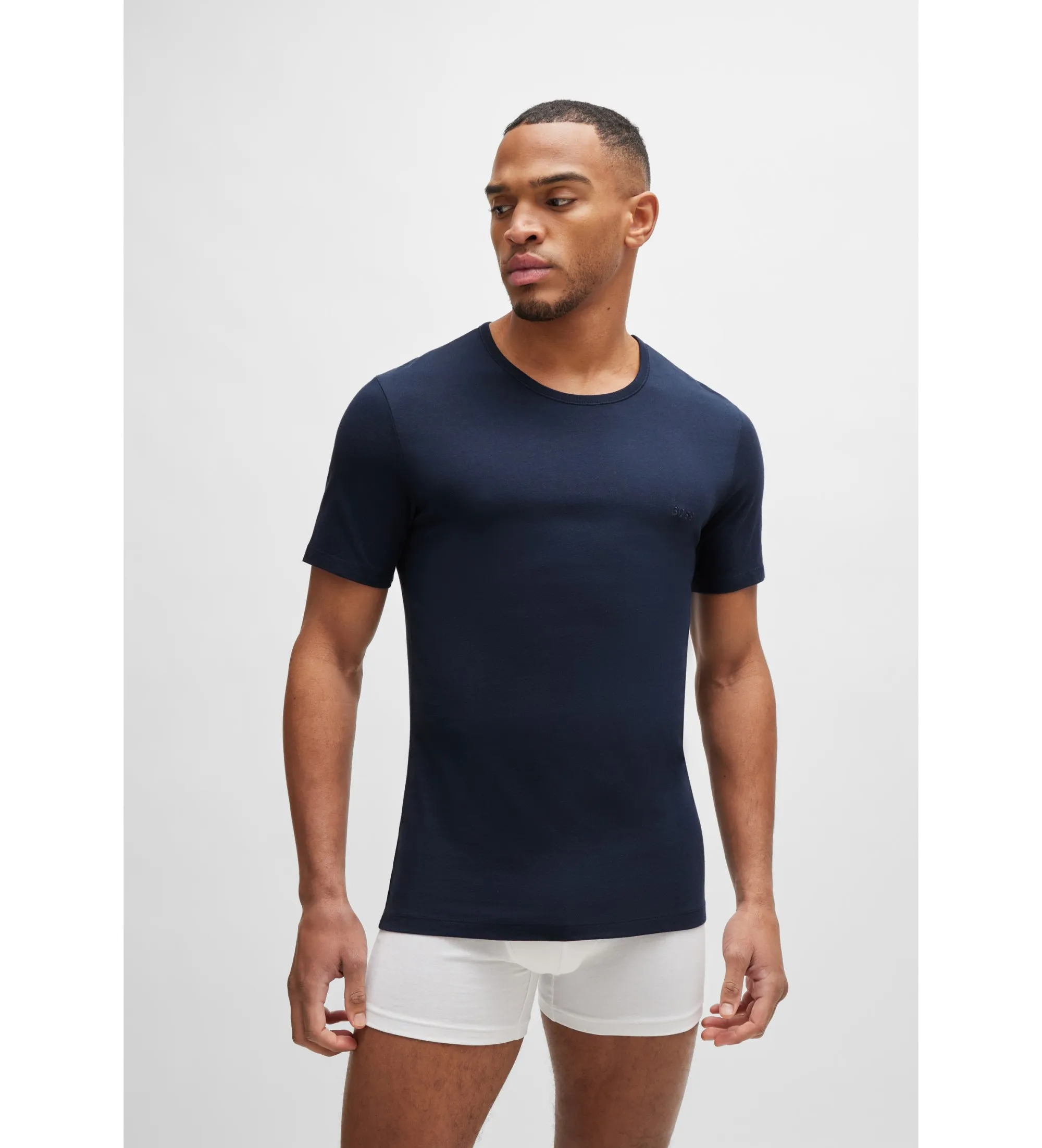 Pack 3 Camisetas interiores Classic marino, blanco, verde