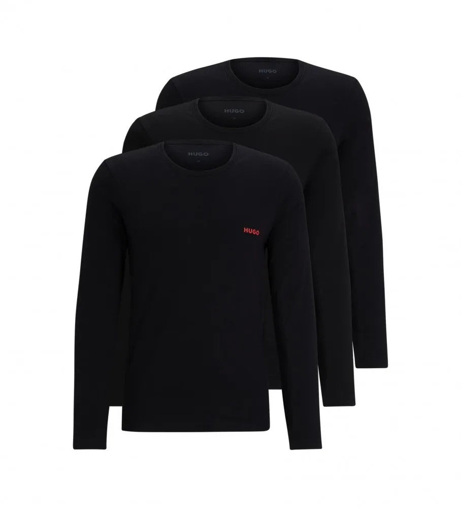 Pack 3 Camisetas interiores Logo negro