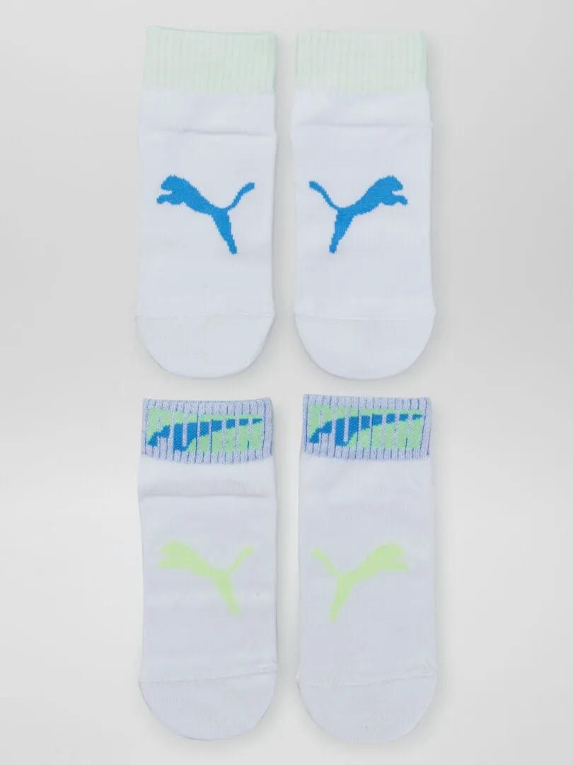 PACK DE 2 PARES DE CALCETINES 'PUMA'  BLANCO