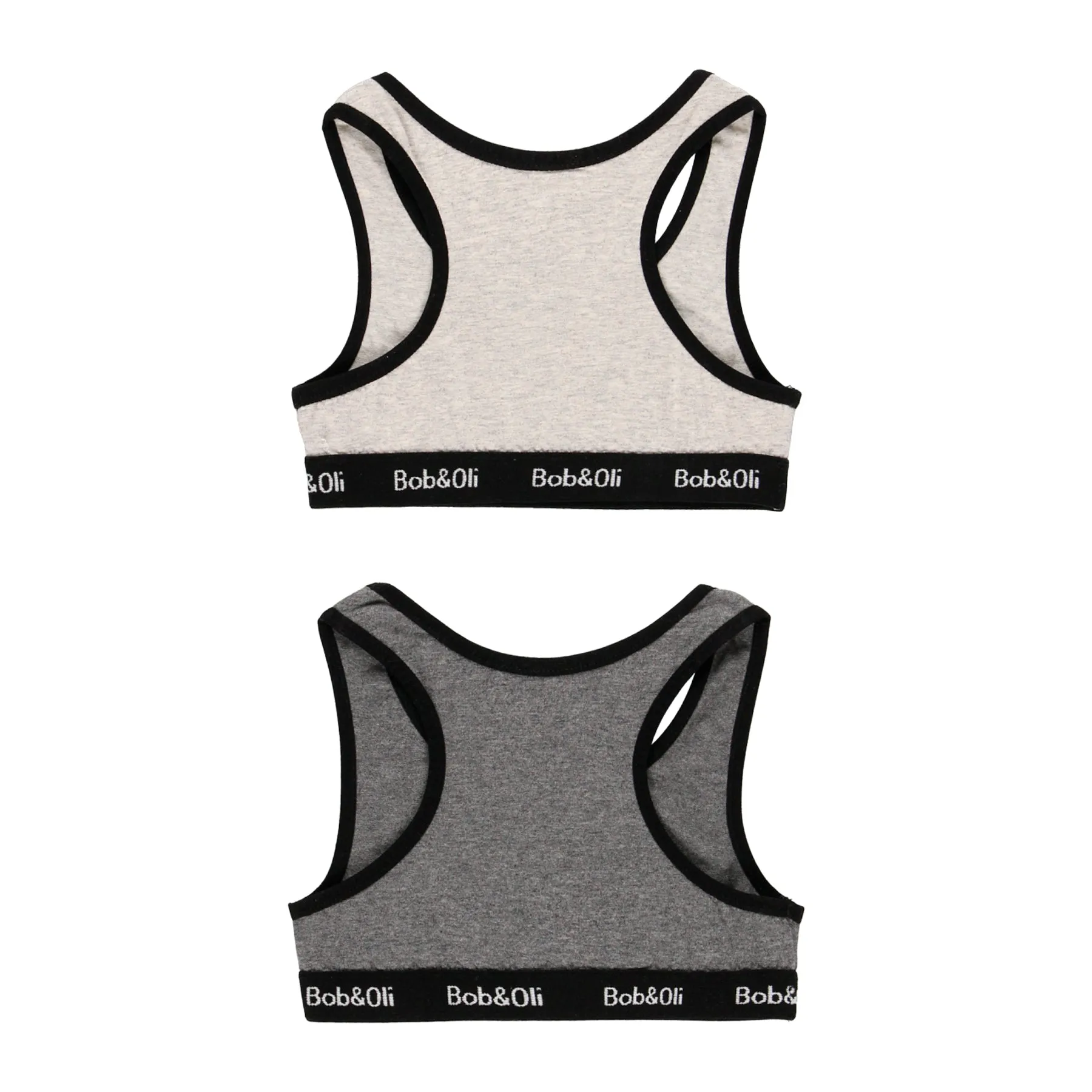 Pack De 2 Tops Color Gris Claro/Oscuro Para Niña BOBOLI