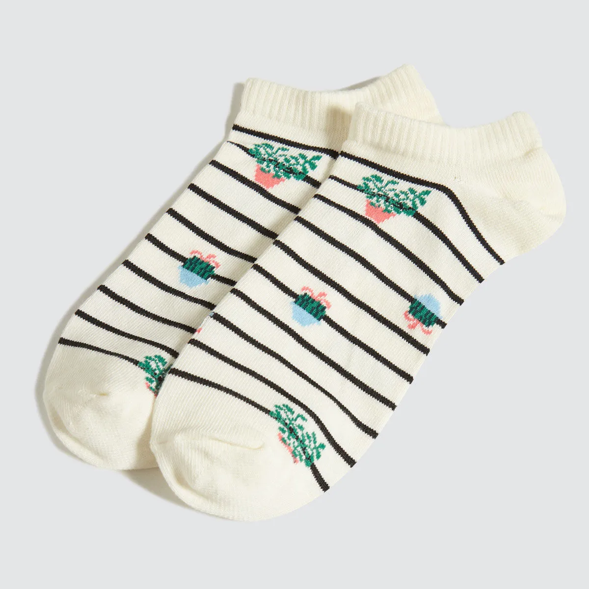 Pack Medias Invisibles Con Estampado X3 Para Mujer