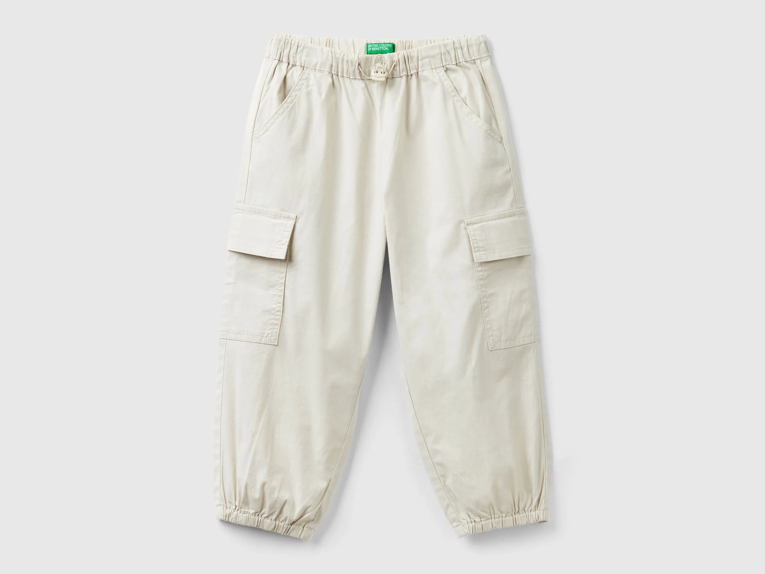Pantalón cargo de algodón elástico