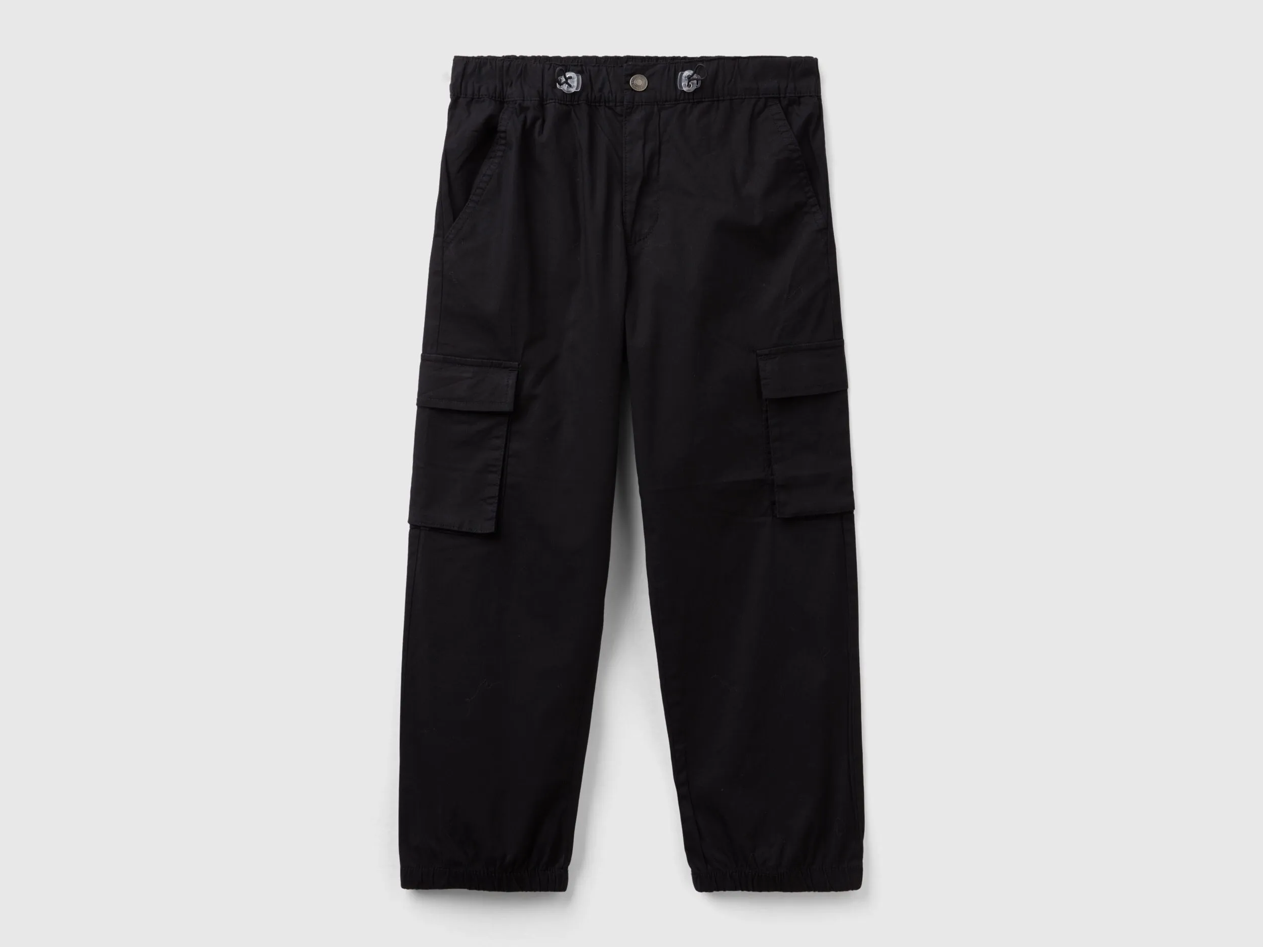 Pantalón parachute de algodón elástico