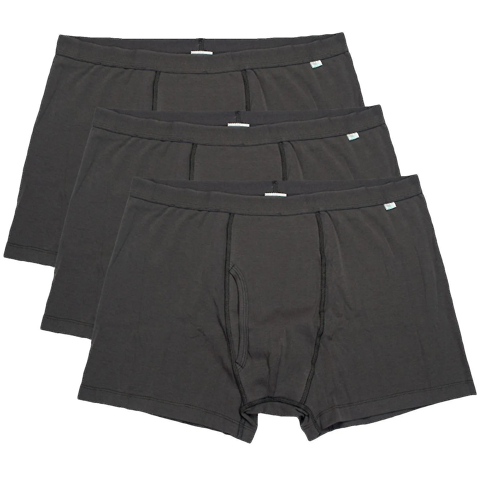 Pantalones para incontinencia Calzoncillos boxer para hombre Algodón lavable Gris reutilizable