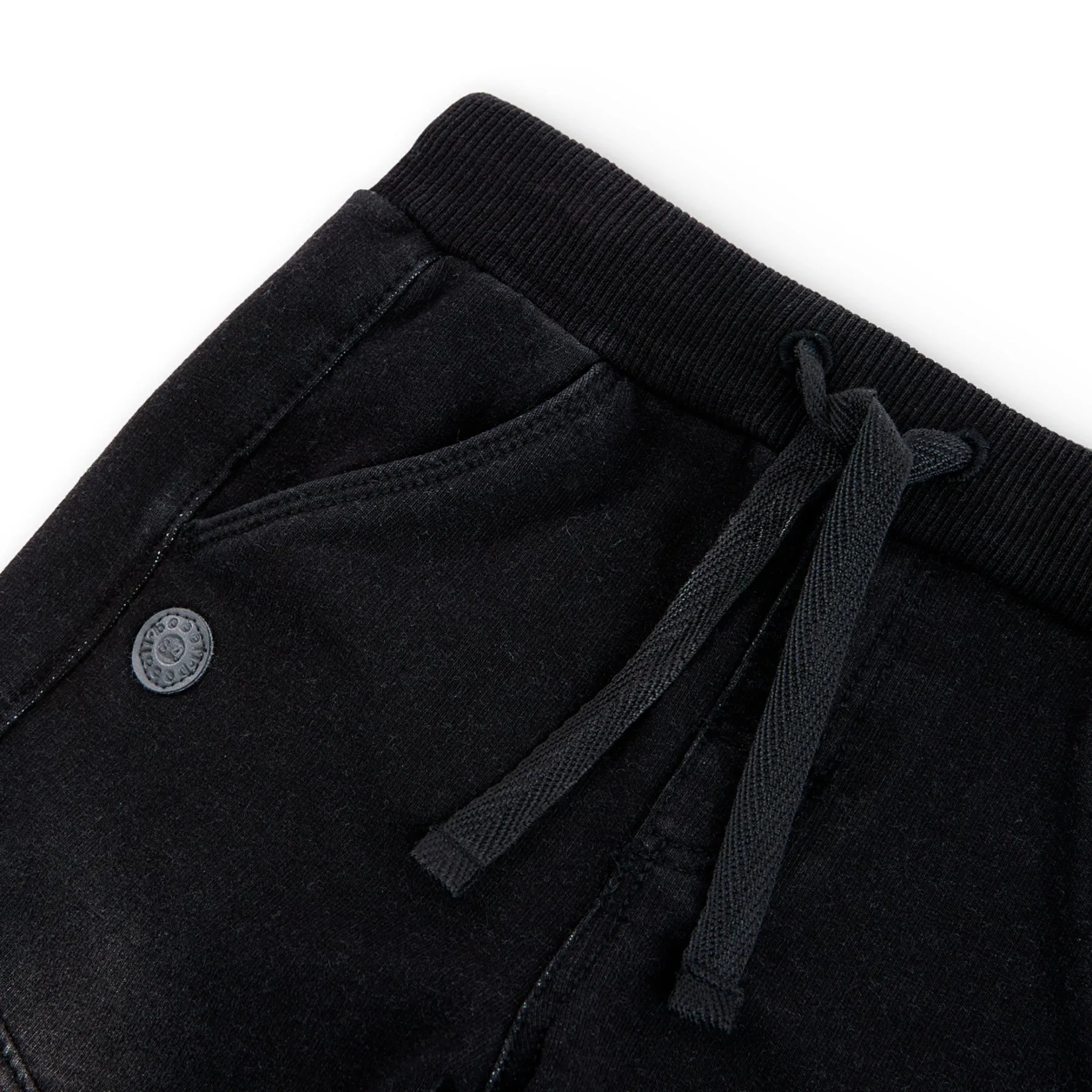 Pantalón De Felpa Denin Negro Para Niño BOBOLI