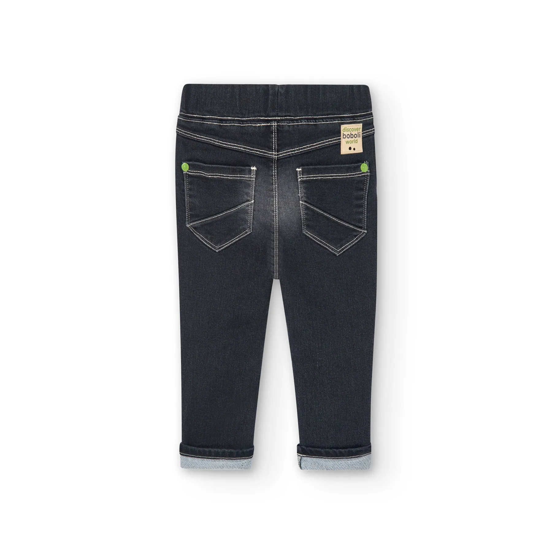Pantalón Denim Black Para Niño BOBOLI