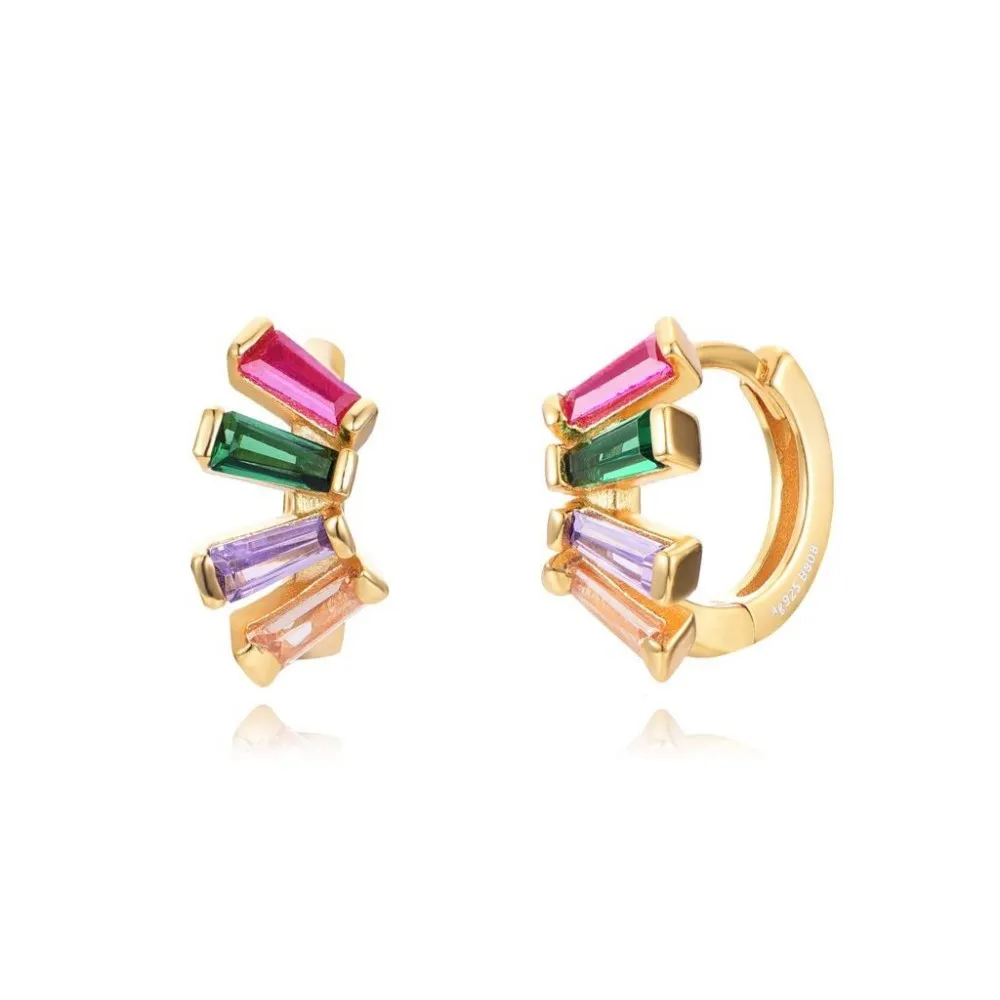 Pendiente Belki Multicolor Oro