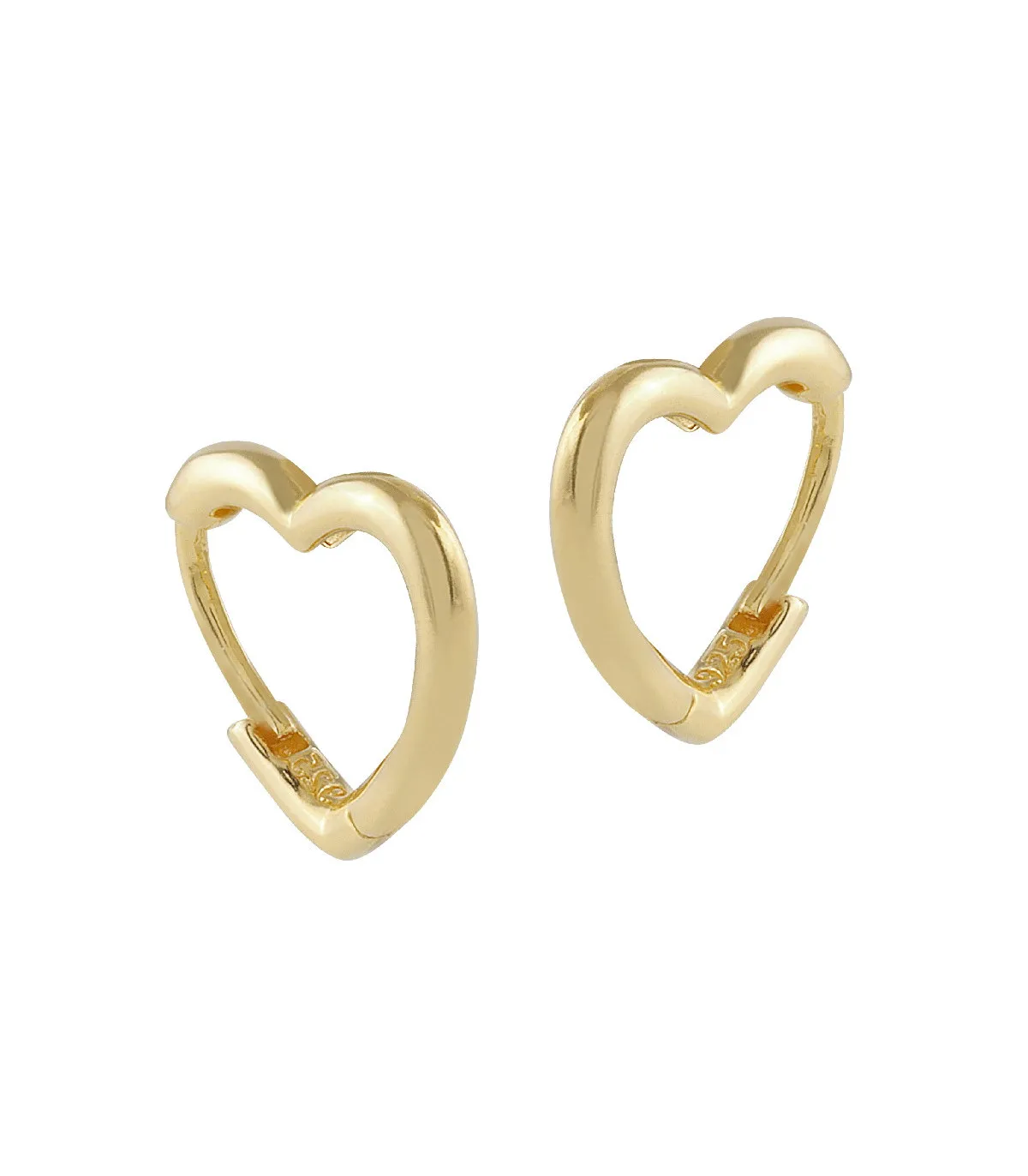 PENDIENTES ITEMPORALITY MINI CORAZóN PLATA BAñO ORO  SEA200159UU
