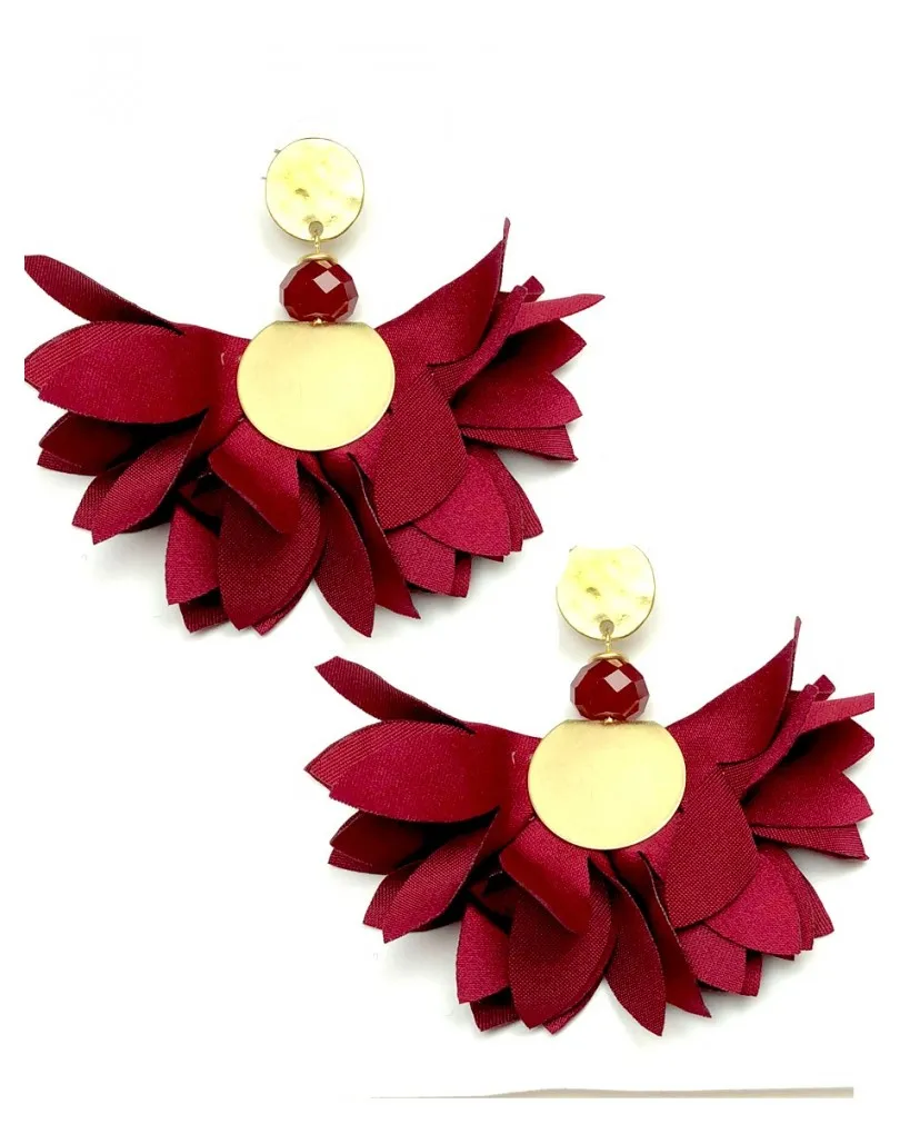 PENDIENTES LARGOS GRANATES, QUEDAN ESPECTACULARES, TAMBIEN PARA VESTIDOS DE FLAMENCA