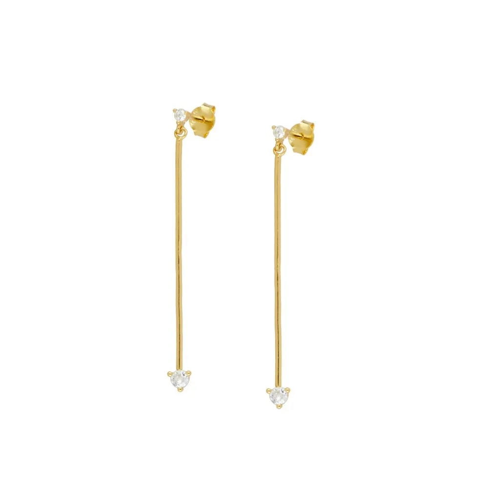 Pendientes Natalia Circonitas Oro (PAR)