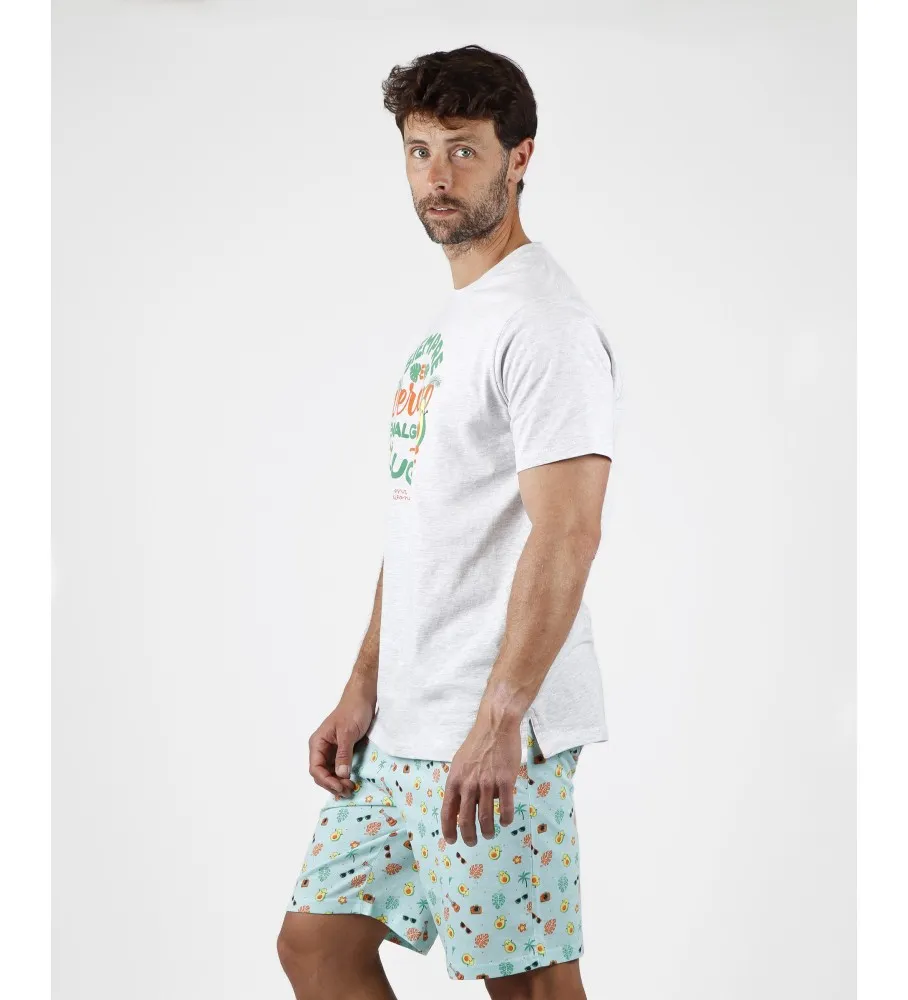 Pijama Manga Corta Siempre es Verano para Hombre