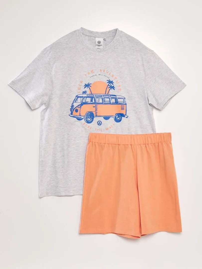 PIJAMA 'VOLKSWAGEN'  2 PIEZAS  BEIGE