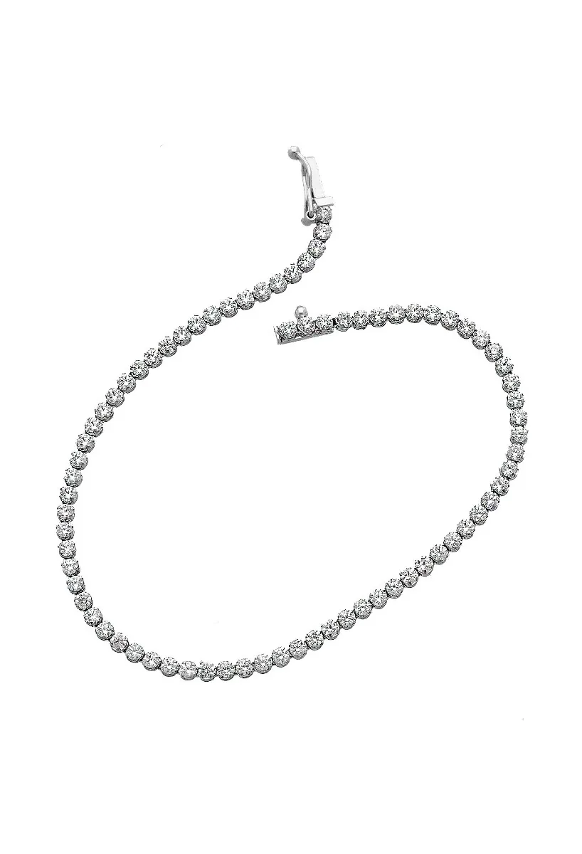 PULSERA DE ORO BLANCO 18K CON CIRCONITAS. 243_34900312