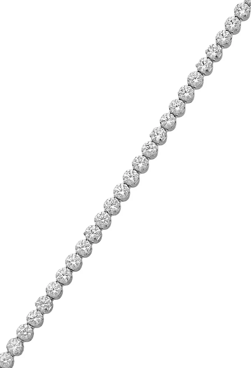 PULSERA DE ORO BLANCO 18K CON CIRCONITAS. 243_34900312