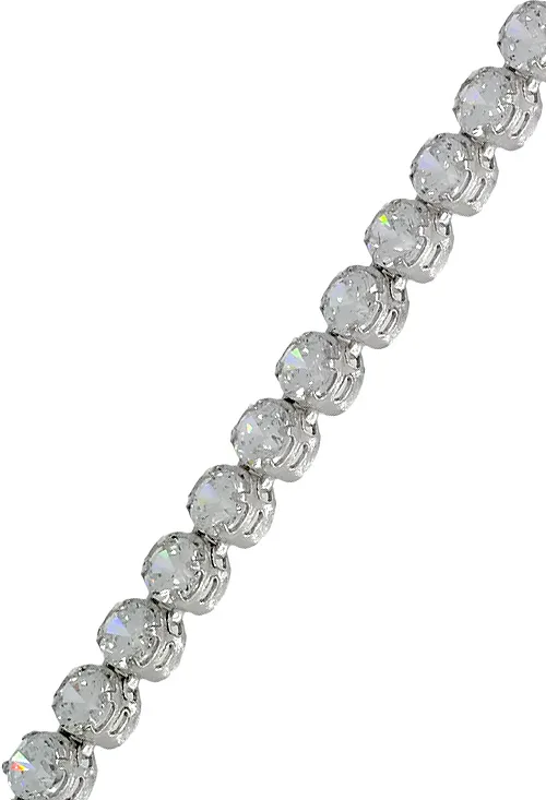 PULSERA DE ORO BLANCO 18K CON CIRCONITAS. 243_34900312