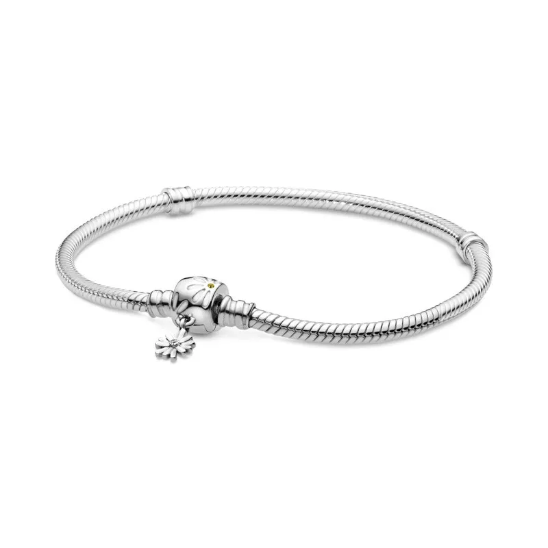 Pulsera Moments en Plata de ley con Cierre de Margaritas