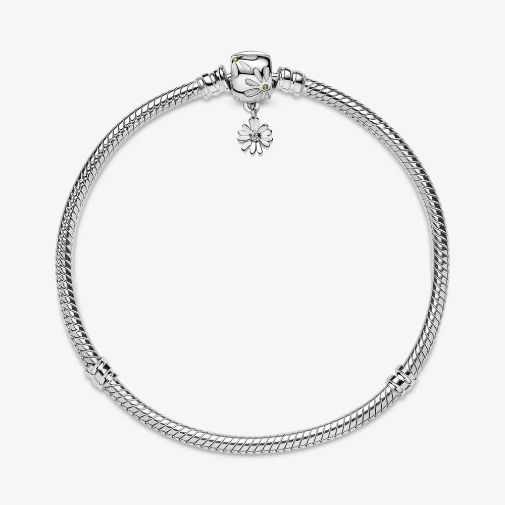 Pulsera Moments en Plata de ley con Cierre de Margaritas