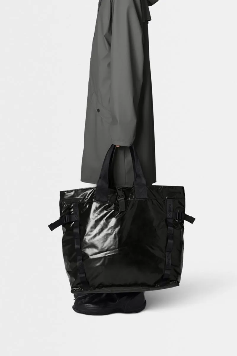 RAINS BOLSO SIBU SHOPPER BAG NEGRO