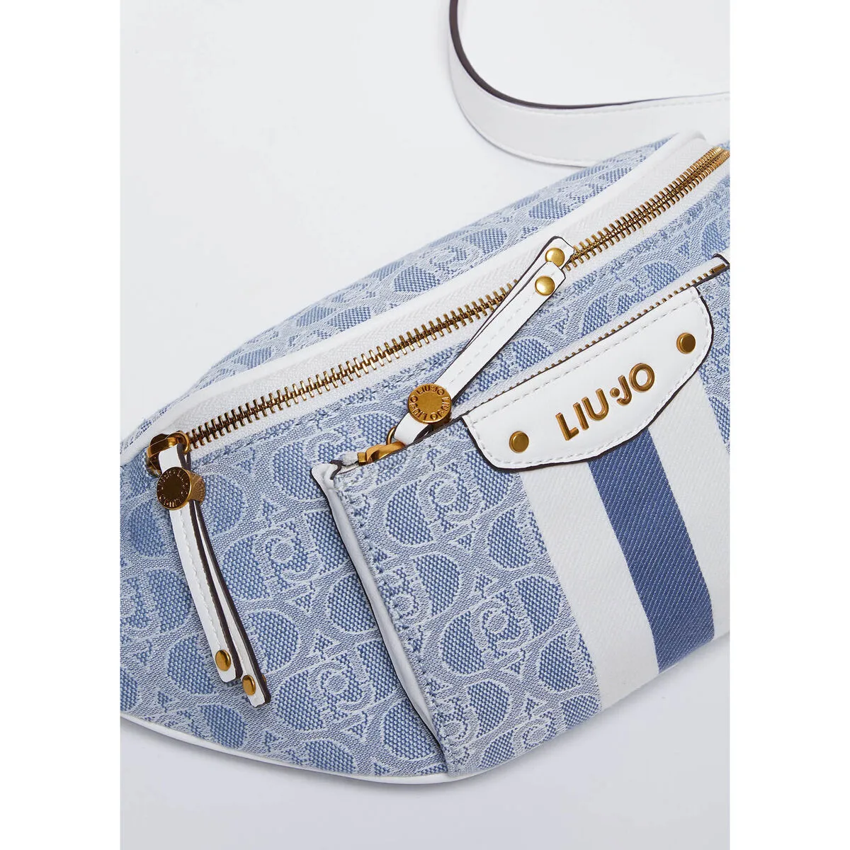 Riñonera jacquard con logotipo
